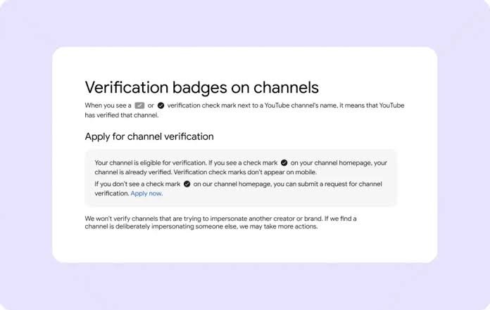 youtube verification badge